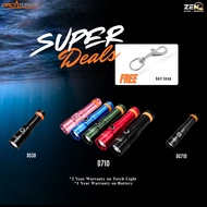 SUPER DEALS ALERT | ORCATORCH D710 D530 DC710 Premium Torch Light for scuba diving | FREE BOLT SNAP