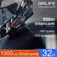 Car Coralme Y80 2X Motorcycle Intercom Helmet Bluetooth Headset 800 Meters Two-Person Intercom Suita