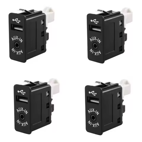 A14U-4X Car USB AUX In Plug Auxiliary Input Socket Adapter For BMW E81 E87 E90 F10 F12 E70 X4 X5 X6