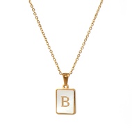 cod Szjinao 26 Letters Necklace 18k Gold 100% Real With Certificate Pendant For Women AU750 Unique J