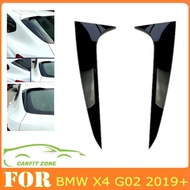 For BMW X4 G02 2019+ Rear Roof Spoiler Side Wing Trim