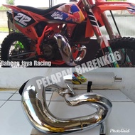 KNALPOT UDANG TRAIL NINJA 2 TAK R RR MODEL KTM PNP RANGKA STANDAR KTM CRF KLX TS FULL CROME FULL SIS