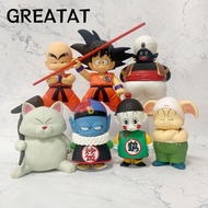GREATAT Dra gon Ball Ornament, Mini 14~21cm DBZ Dolls Model, Son Goku Vegeta Broly Action Figure Mod