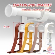 LFN Curtain Rod Bracket 11x8cm Window Curtain Bar Ceiling Holder Aluminum Brackets