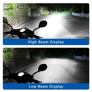 AOSMMD 6000K White LED Light H4 P15D Motorcycle Headlamp with Spotlights  Lampu Hadapan Motosikal LE