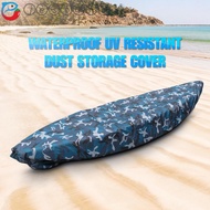 JESTINE Kayak Cover Dust Cover for Fishing Boat Kayak Storage UV Resistant Waterproof Nylon Canoe Shield