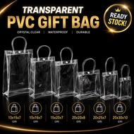 Transparent PVC Gift Bags Tote Packaging Bags Doorgift Bag Gift Bag  PVC Goodies Bag PVC Bag Borong 