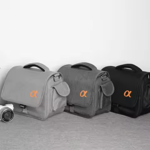 Waterproof Nylon Mirrorless Camera Shoulder Bag Insert Case For Canon Nikon Sony Zve10 A6400 A6600 A