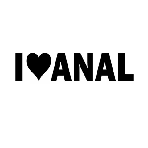 15/20CM Personalized Vinyl Decal I LOVE ANAL Car Sticker Funny Decor K9