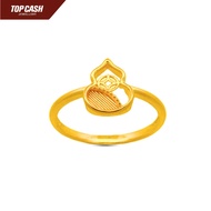 Top Cash Jewellery 916 Gold Ancient Coin Gourd Ring