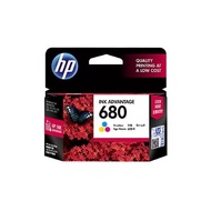 Cartridge Printer HP 680 Original Inkjet Ink Cartridge - Tri-colour Pack - 150 Pages