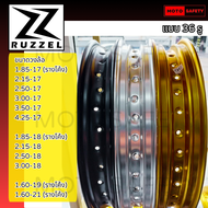 [Lot.ใหม่] วงล้อ Ruzzel 36รู ขอบ17 18 19 21 สีดำ เงิน ทอง ราคาต่อวง มีกล่อง หลายขนาด สอบถามได้ครับ
