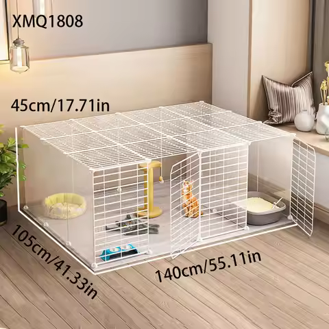 Cat Fence, Cat Cage, Household Pet Fence, Indoor Large Space Cat Isolation Barrier, Kitten Guardrail