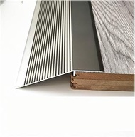 Thresholds Ramp for Doorways, Carpet to Wood/Wood to Tile Floor Transition Strip Edge Trim, Aluminum