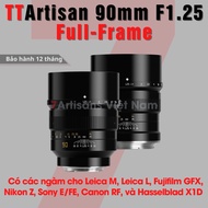 Ống kính TTArtisan 90mm F1.25 lens chân dung cho Leica M Leica L Sony Nikon Z Canon R Fujifilm GFX H