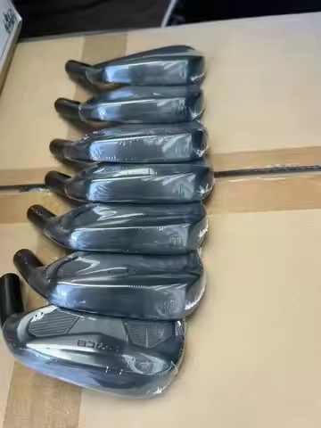 Golf Iron Set Men's P-7CB Black Golf Iron Set 4-9 P-Irons High Forgiveness Long Distance Golf Clubs