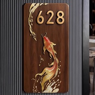 Middle ancient style family digital room number new house decoration  Unit Number Signage HDB Unit C