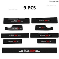 [pretty -A]6689 For GWM WEY TANK 300 Hybrid 2022-2024 Auto Door Sill Pedal Carbon Fibre Texture Acce