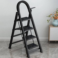 Ladder, household folding ladder, thickened carbon steel herringbone ladder, mobile staircase, telescopic ladder, step ladder, multi-functional indoor ladder