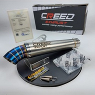 SILINCER KNALPOT RACING ORIGINAL CREED GP WARRIOR INLET 50/51MM - SLENCER SLINCER KNALPOT NOT DBS PR