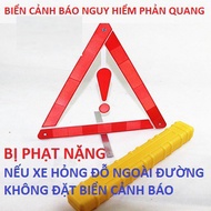 Reflective danger warning sign