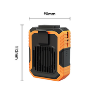 【A HOT】 Portable Waist Fan USB Rechargeable Body Fan with Power Bank&LED Light Wearable Personal Fan