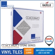 Apo Floor Vinyl Tiles Mimicri Stone Series 3mm - Black Shore 10pcs / Box 2.02sqm Coverage 450mm x 45