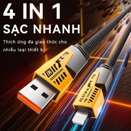 4 in 1 fast charging cable, 65W super fast charging cable standard charging for all devices 88490