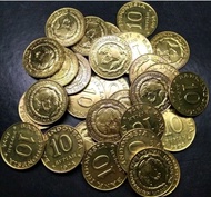 koin mahar 10 rupiah kuningan asli thn 1974 langka mulus cod cocok untuk koleksi