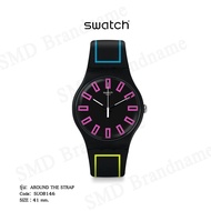 SWATCH นาฬิกาข้อมือ รุ่น AROUND THE STRAP Code: SUOB146