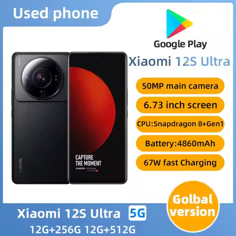 Xiaomi 12S Ultra Smartphone 256GB/512GB Snapdragon 8 Gen 1+ Octa Core 50MP Leica lens 120Hz 6.73″ us