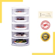 【READY STOCK】✸Tudung Saji Viral 5 Tier Insulated Slide Cover Food Storage Moden Bertingkat Tingkat Rak Lauk