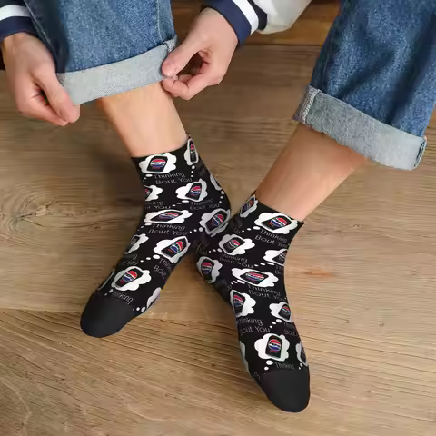 All Seasons Thinking Bout You Pepsi Max Socks Harajuku Sport Middle Tube Socks Soft Fashion Stocking
