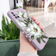 เคสดอกไม้ป่า Samsung Galaxy A71 A51 4G A21S A31 A41 ซิลิโคนเหลวรูปแบบด้านข้าง