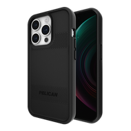Pelican Protector 手機殼兼容MagSafe適用iPhone 15 Pro Black