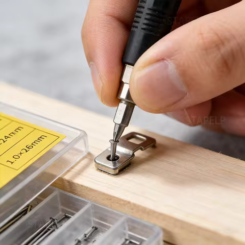 100PCS/Set Durable Metal Watch Spring Bars 1.0mm Thick 8-26mm Watch Band Pins Watch Strap Clasp Buck