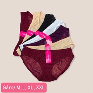 Combo 5 Quần Lót Nữ Gấm Hoa Cao Cấp Lady 500 – Ren Jacquard Sang Trọng Thoáng Mát (M–XXL)