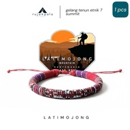 7-piece ethnic woven bracelet with lombok motif, latimojong series 3478 MDPL