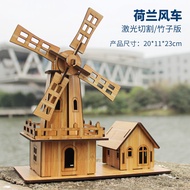 DIY Wooden House Puzzle 3D Jigsaw Model 3D
