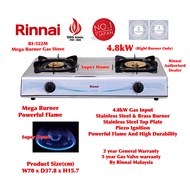 Rinnai Gas Cooker RI-522M Mega Burner Table Top Gas Stove - 4.8kW