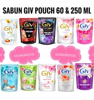 POUCH GIV SABUN CAIR 60 ML DAN 250 ML - SABUN ISI ULANG GIV HARUM WANGI