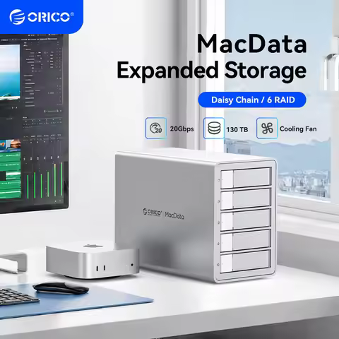 ORICO 4/5 Bay 20Gbps SATA HDD Docking Station SSD Enclosure 2.5"3.5"Hard Drive External Case HD Dais