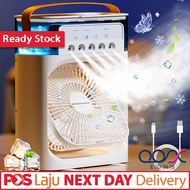 LARGE CAPACITY 💥 Mini Air Conditioner Portable Cooling Fan Aircond Humidifier Purifier USB Mist Cooler With 7 LED Light