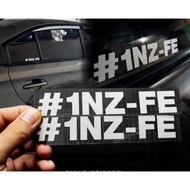 Toyota Vios Dugong / Orga 1NZ-FE Thailook Sticker Outdoor Waterproof