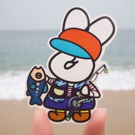 Fuzzy Family 造形系列貼紙 － 釣魚