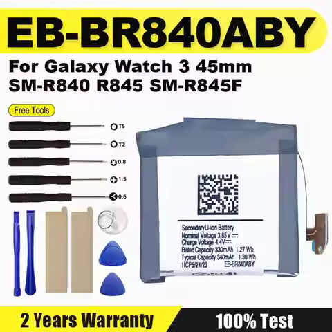 High Quality Replacement Battery EB-BR840ABY For Galaxy Watch 3 45MM SM-R840 R845 SM-R845F + Free To