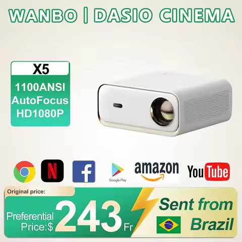 X5 Wanbo Smart Projector Full HD 1080P 1100ANSI Lumens Android 9.0 Home Theater Beamer