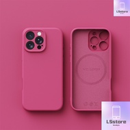 NCpatternColor Casing Magnetic Liquid Silicon Casing For Xiaomi Poco F6 Pro F5 Pro F3 Redmi K40 Pro 