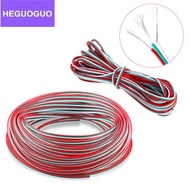 Kabel AWG22 3 Warna kabel 3 jalur Meteran kabel koneksi strip lampu led RGB kabel elektronik paralel
