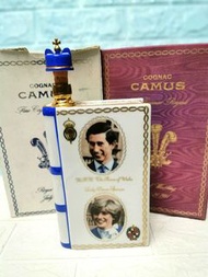 {限量紀念版}金花卡慕瓷書干邑700ml 1981年戴安娜.查理斯(金婚)限量版22K鎏金瓷瓶